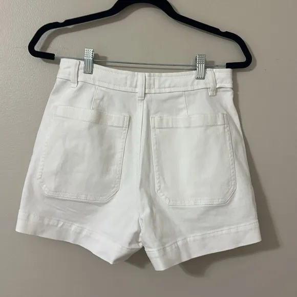 Everlane The Organic Way-Highe ShortieShort White Sz 4 NWT Modern Coastal Chic