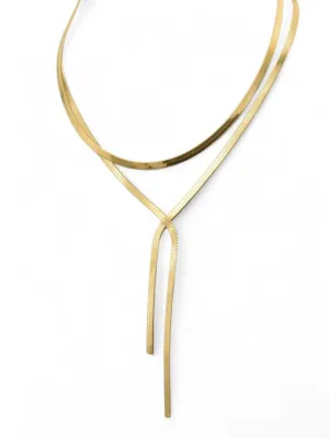 Farrah B Parting Ways Two Layer Necklace