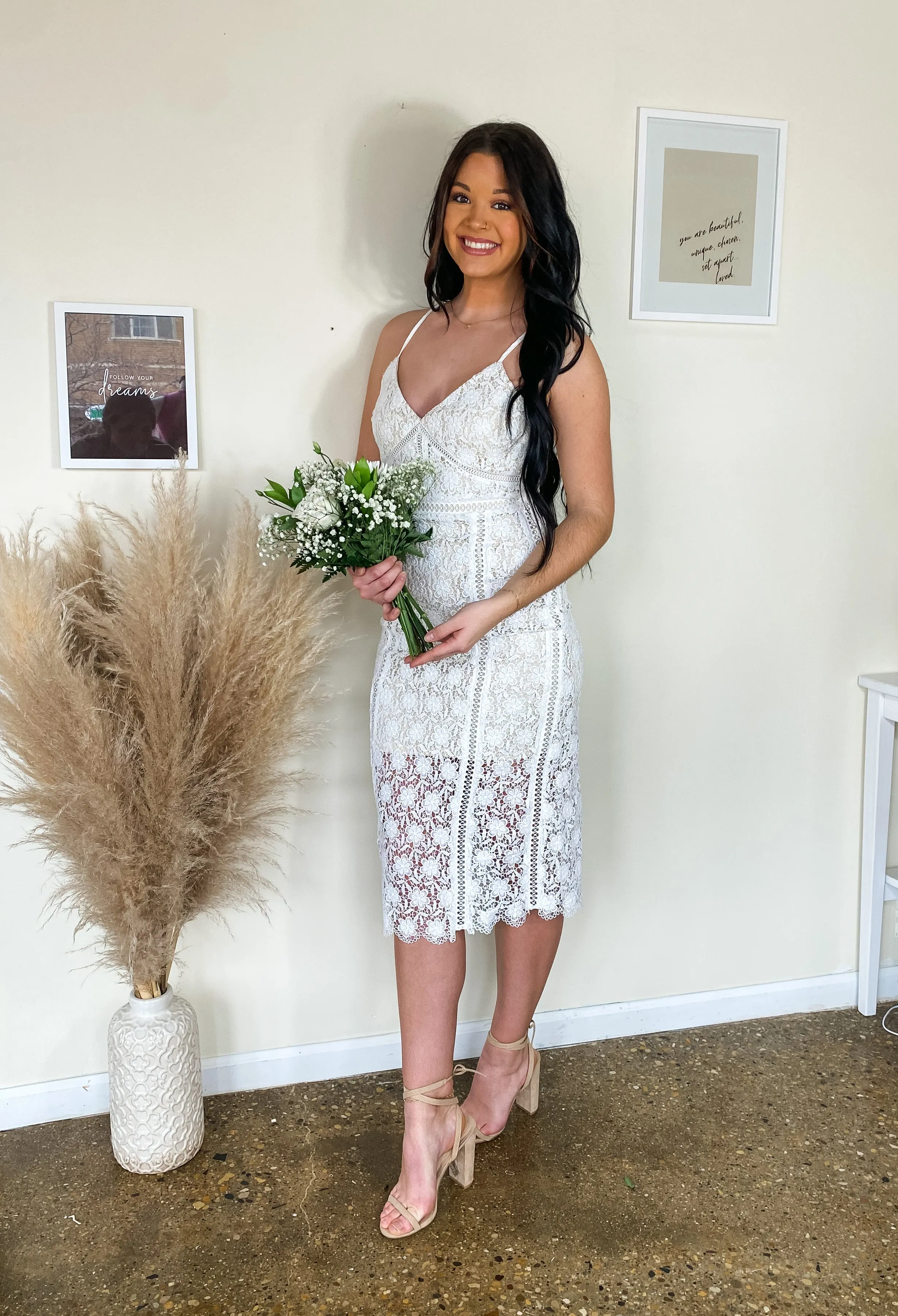 FEELING OF FOREVER LACE DRESS