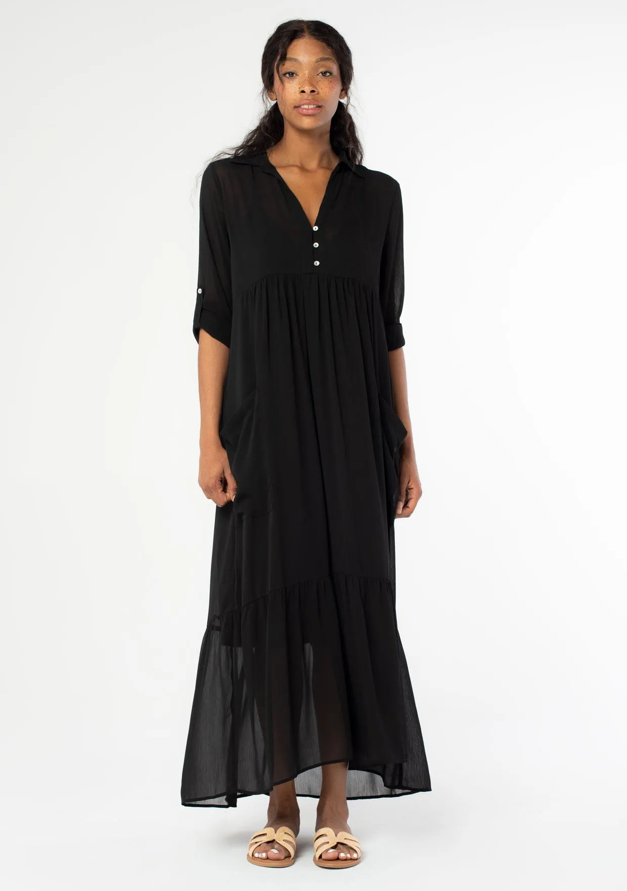 Float On Chiffon Maxi Dress