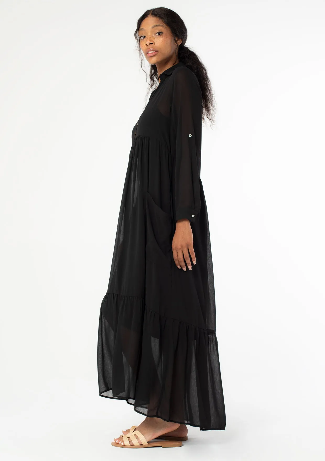 Float On Chiffon Maxi Dress