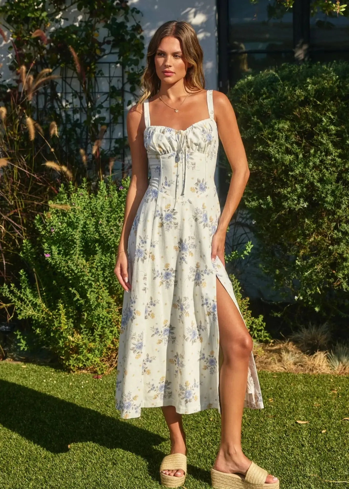 FLORAL CORSET DRESS