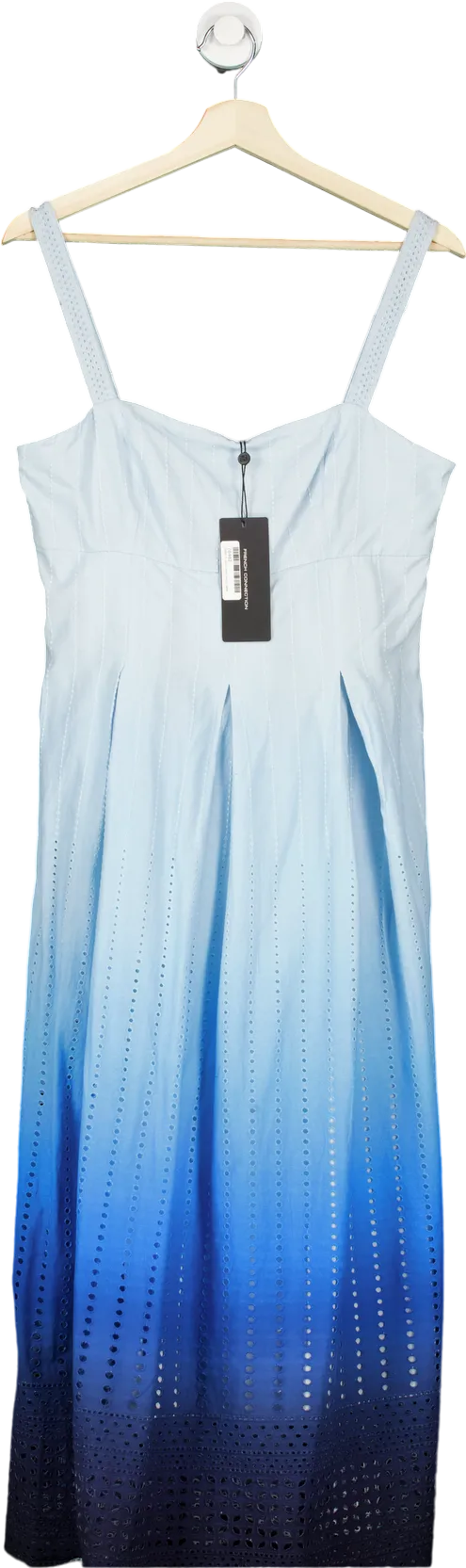 French Connection Blue Ombre Midi Dress UK 12