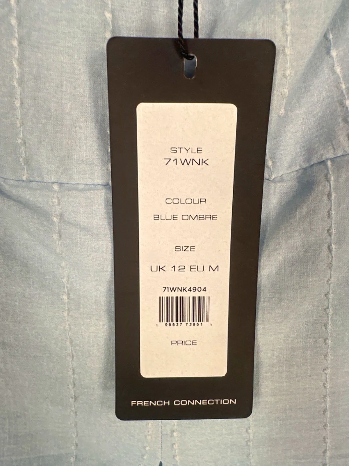 French Connection Blue Ombre Midi Dress UK 12