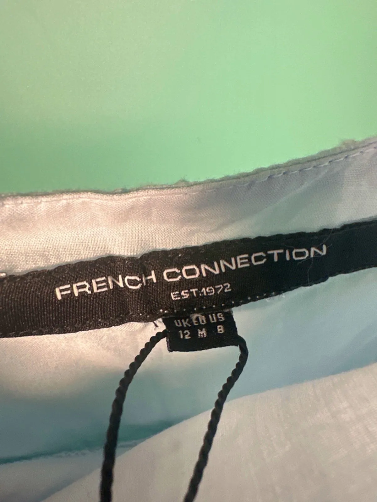 French Connection Blue Ombre Midi Dress UK 12