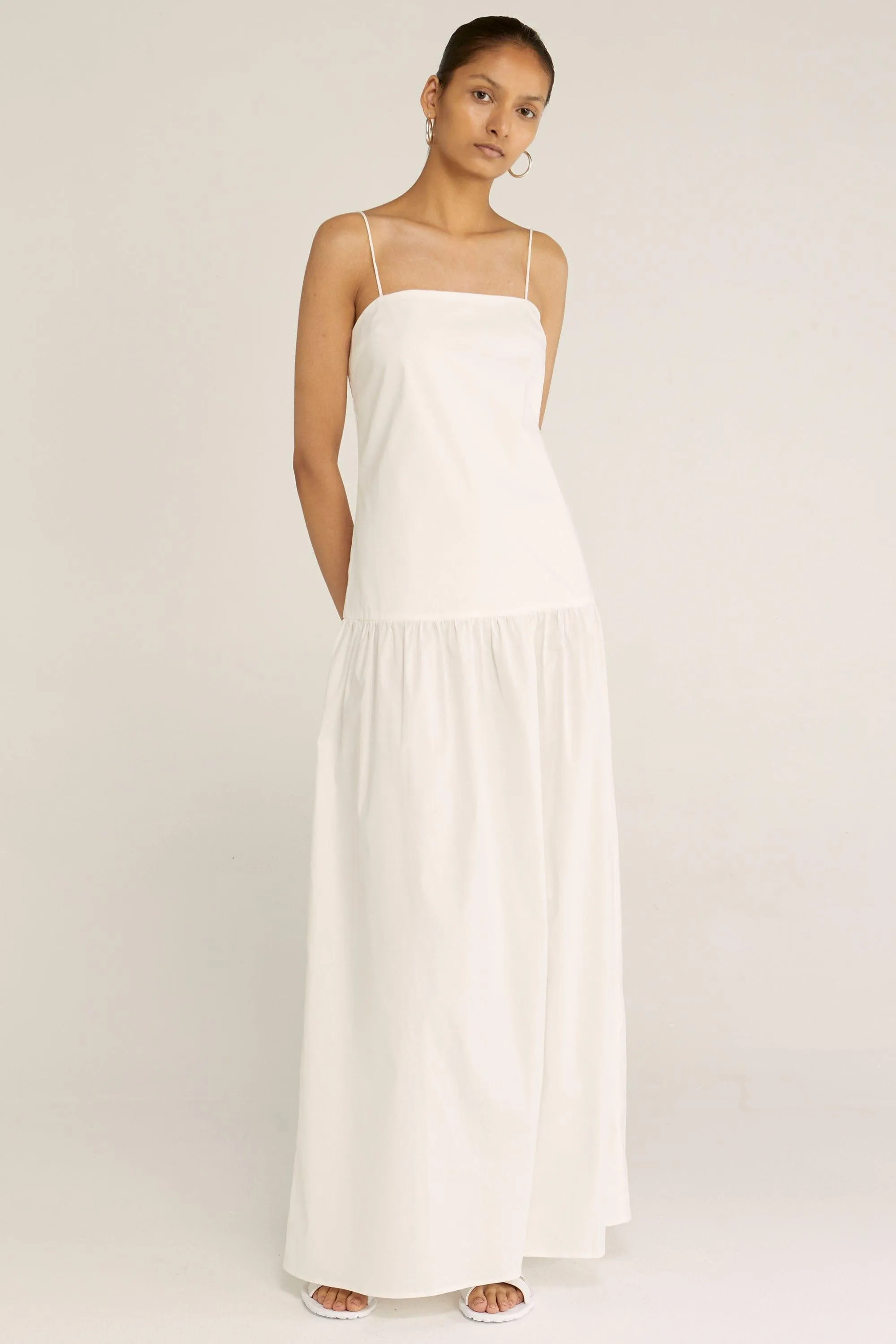 GARDEN PARTY SUN DRESS | WHITE