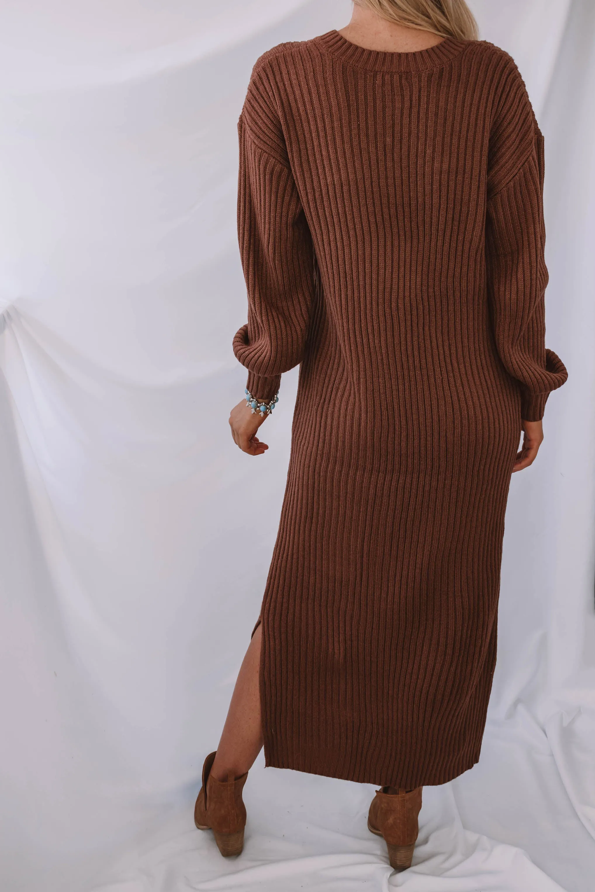 Gardiner V Neck Sweater Dress