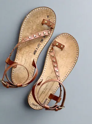 Golden Goose Janis Sandal- cuoio