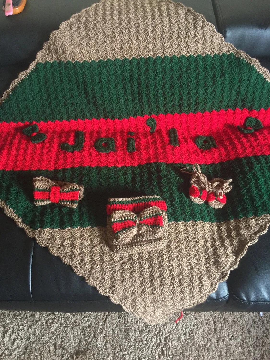 Gucc Inspired Bow and Diaper Cover