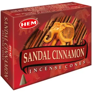 HEM - Sandal Cinnamon Incense Cones