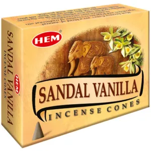 HEM - Sandal Vanilla Incense Cones