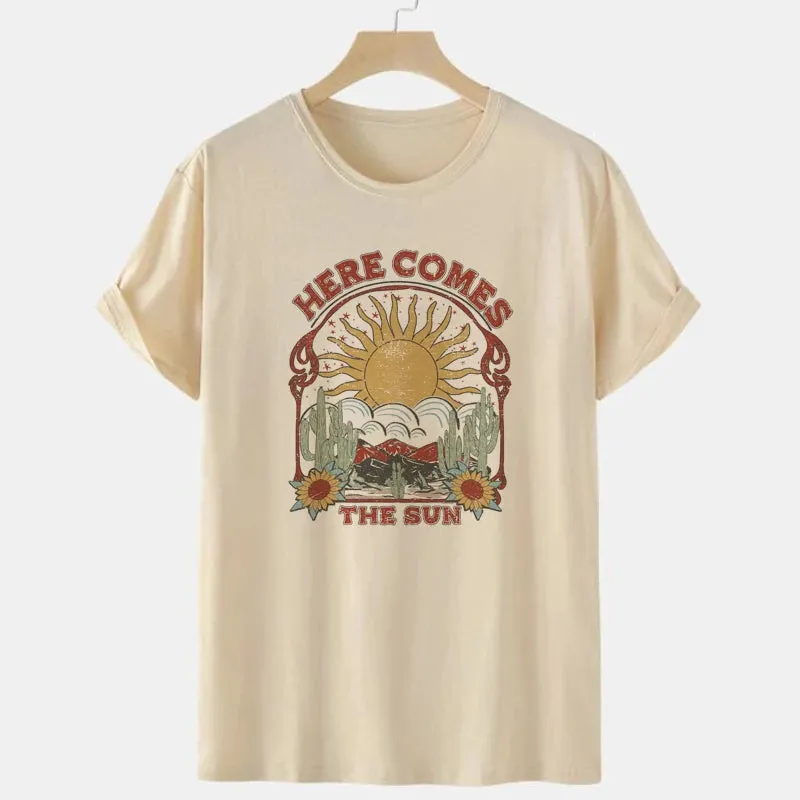 Here Comes the Sun Boho T-Shirt - New