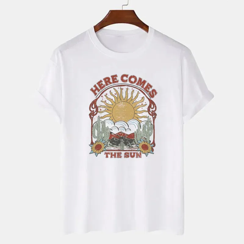 Here Comes the Sun Boho T-Shirt - New