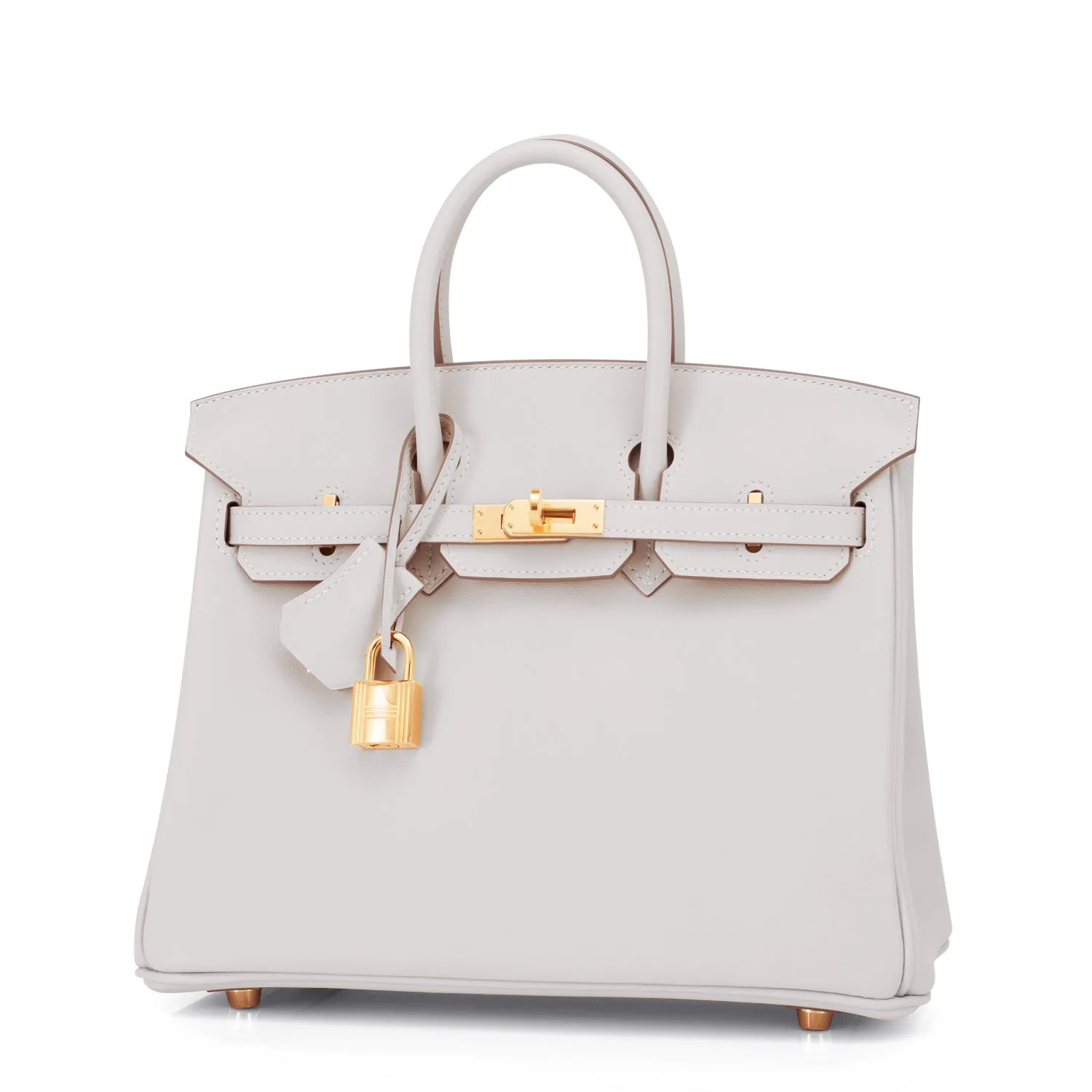 Hermes Gris Perle Birkin 25cm Swift Gold Hardware