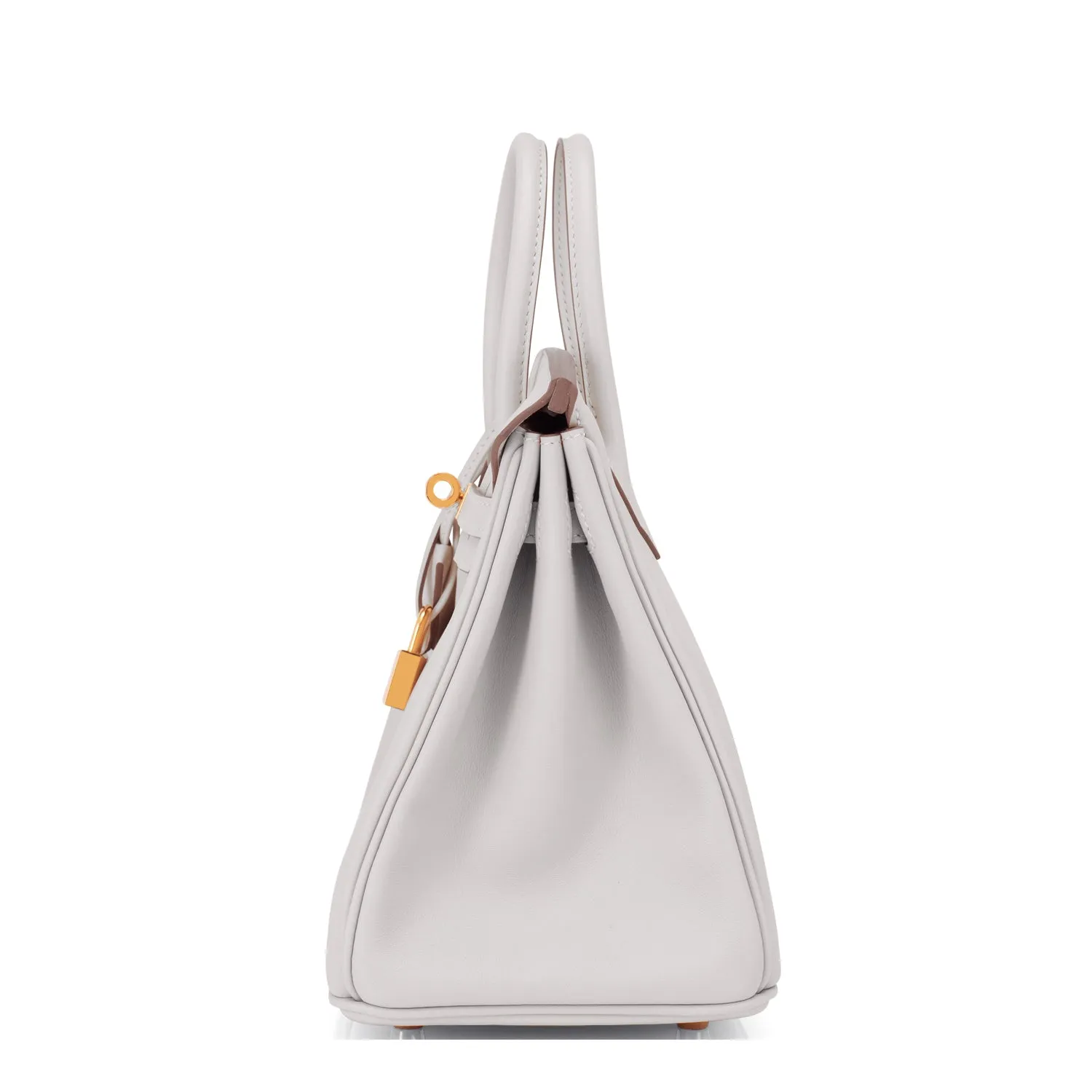 Hermes Gris Perle Birkin 25cm Swift Gold Hardware