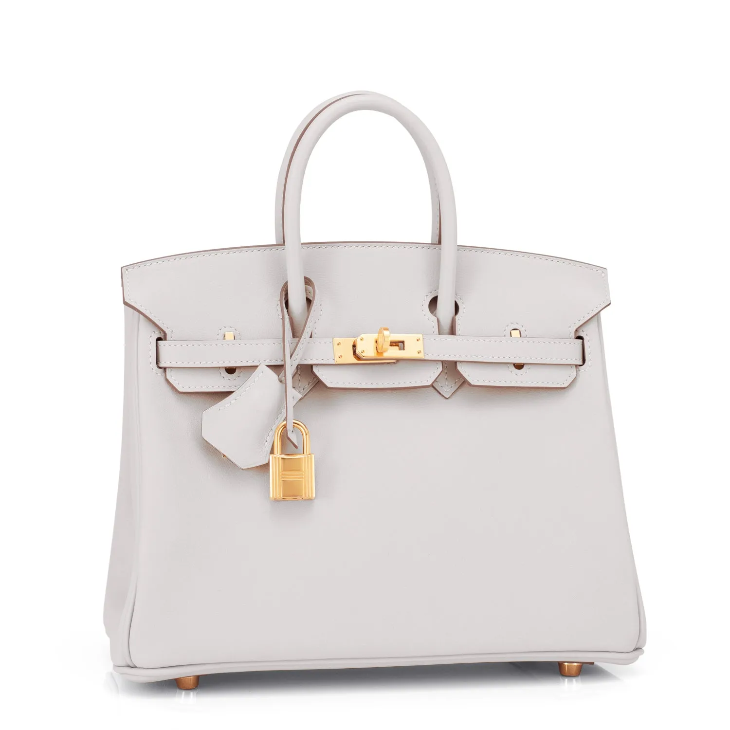 Hermes Gris Perle Birkin 25cm Swift Gold Hardware