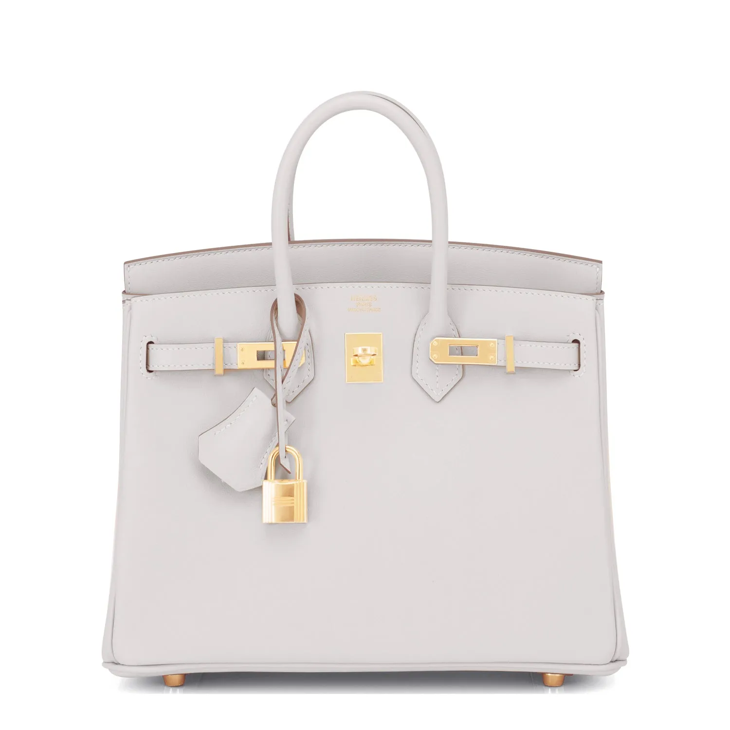 Hermes Gris Perle Birkin 25cm Swift Gold Hardware