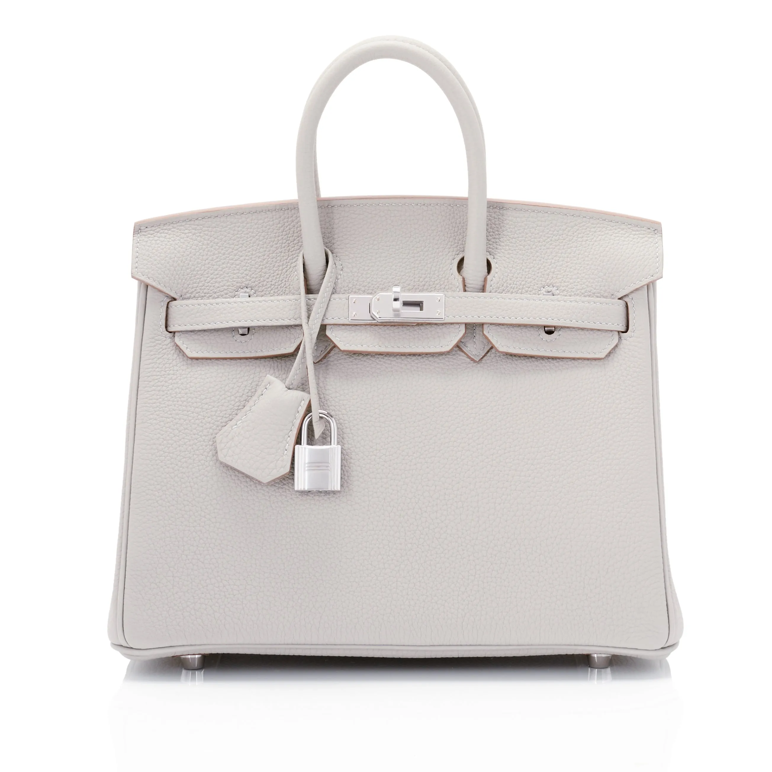 Hermes Gris Perle Birkin 25cm Togo Palladium Hardware