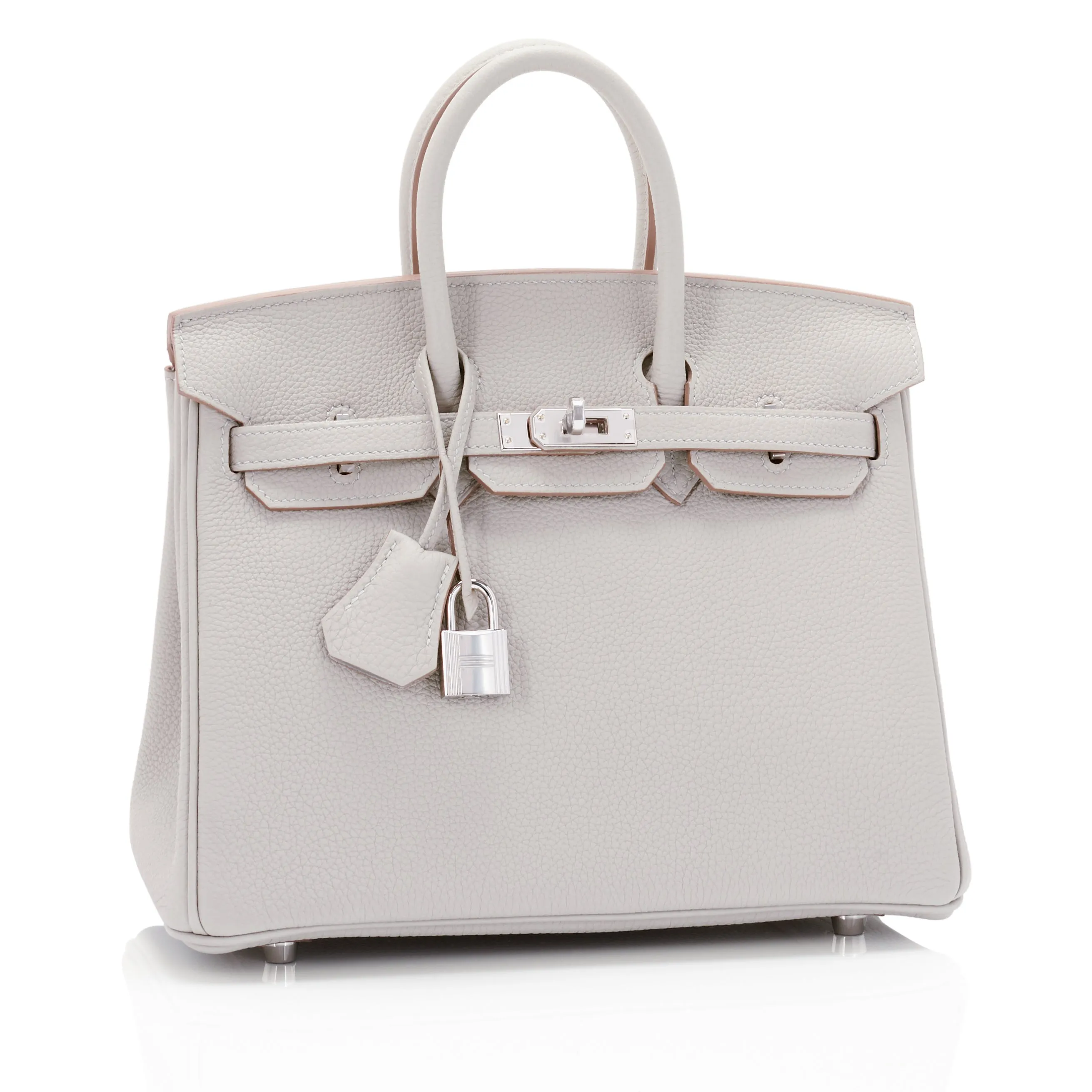 Hermes Gris Perle Birkin 25cm Togo Palladium Hardware