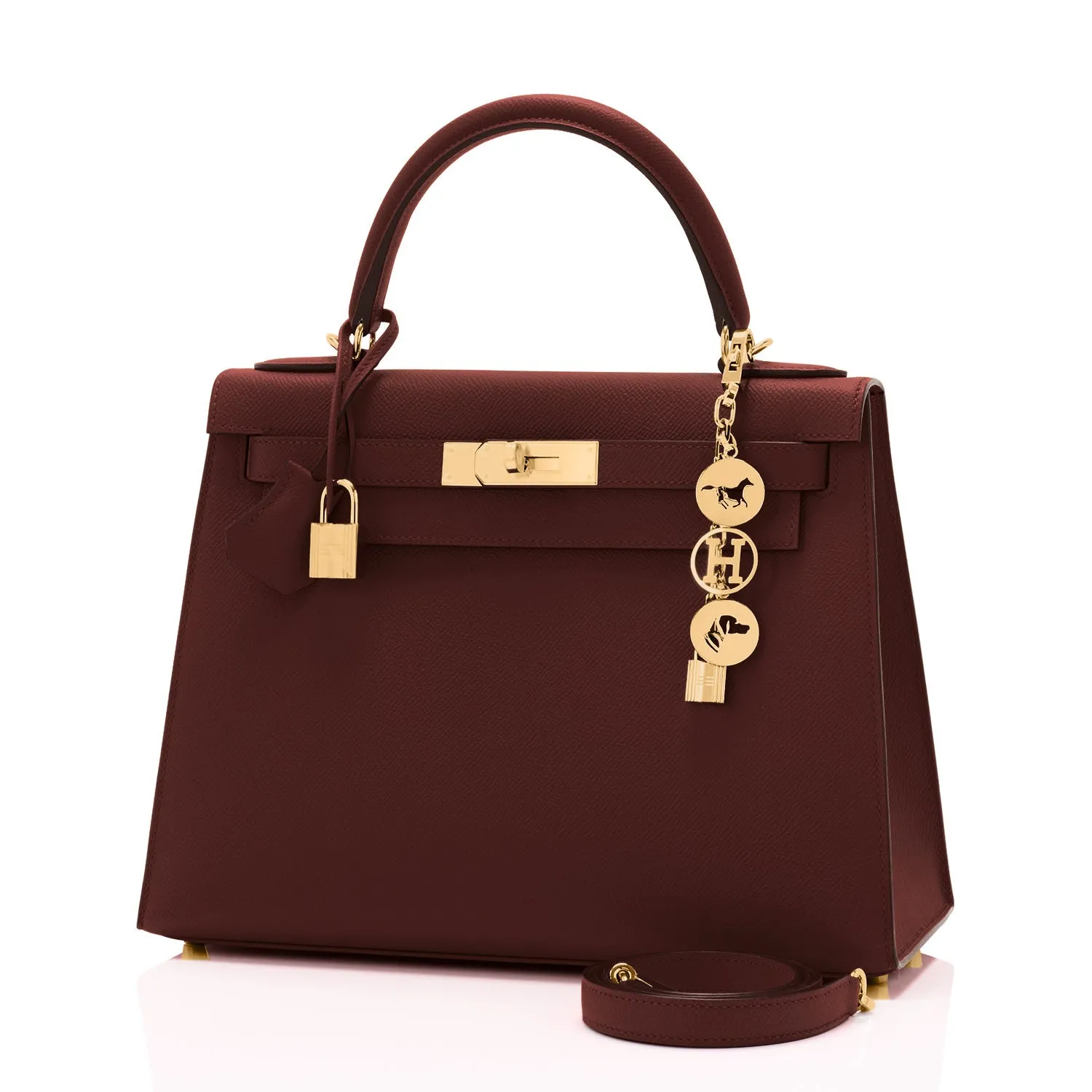 Hermes Rouge H Epsom Sellier Gold Hardware Y Stamp, 2020