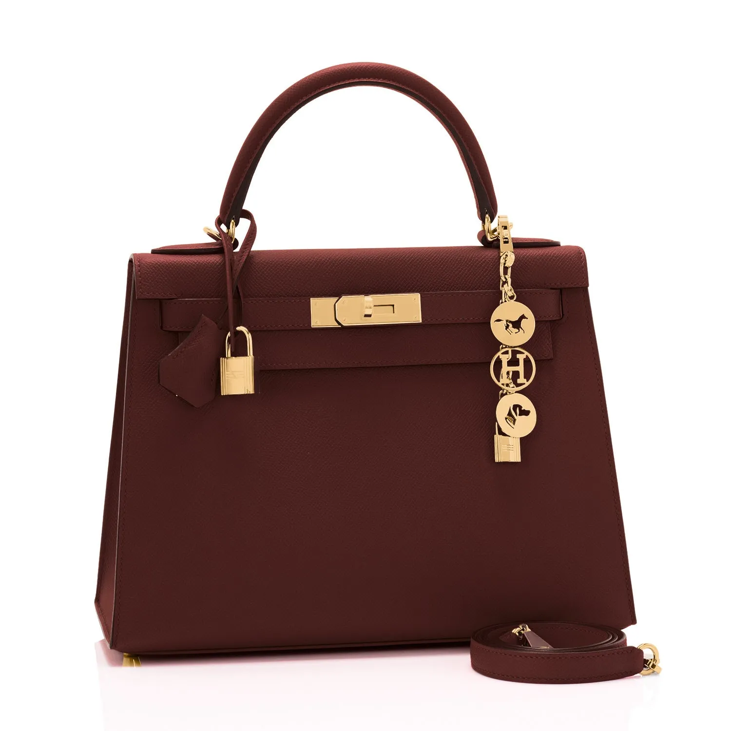 Hermes Rouge H Epsom Sellier Gold Hardware Y Stamp, 2020