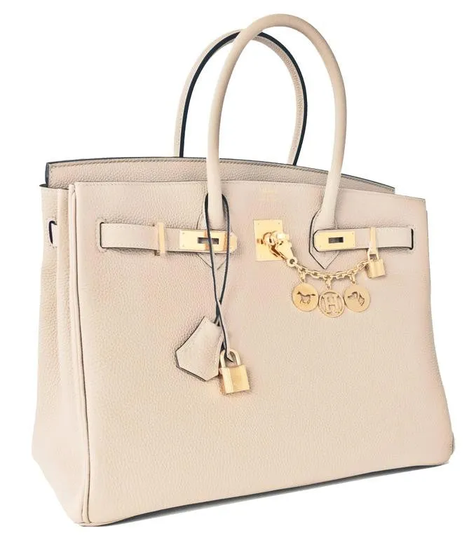Hermes Trench 35cm Togo Birkin Gold Hardware