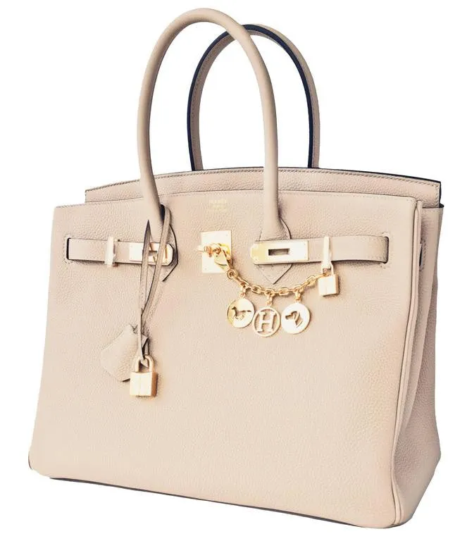 Hermes Trench 35cm Togo Birkin Gold Hardware
