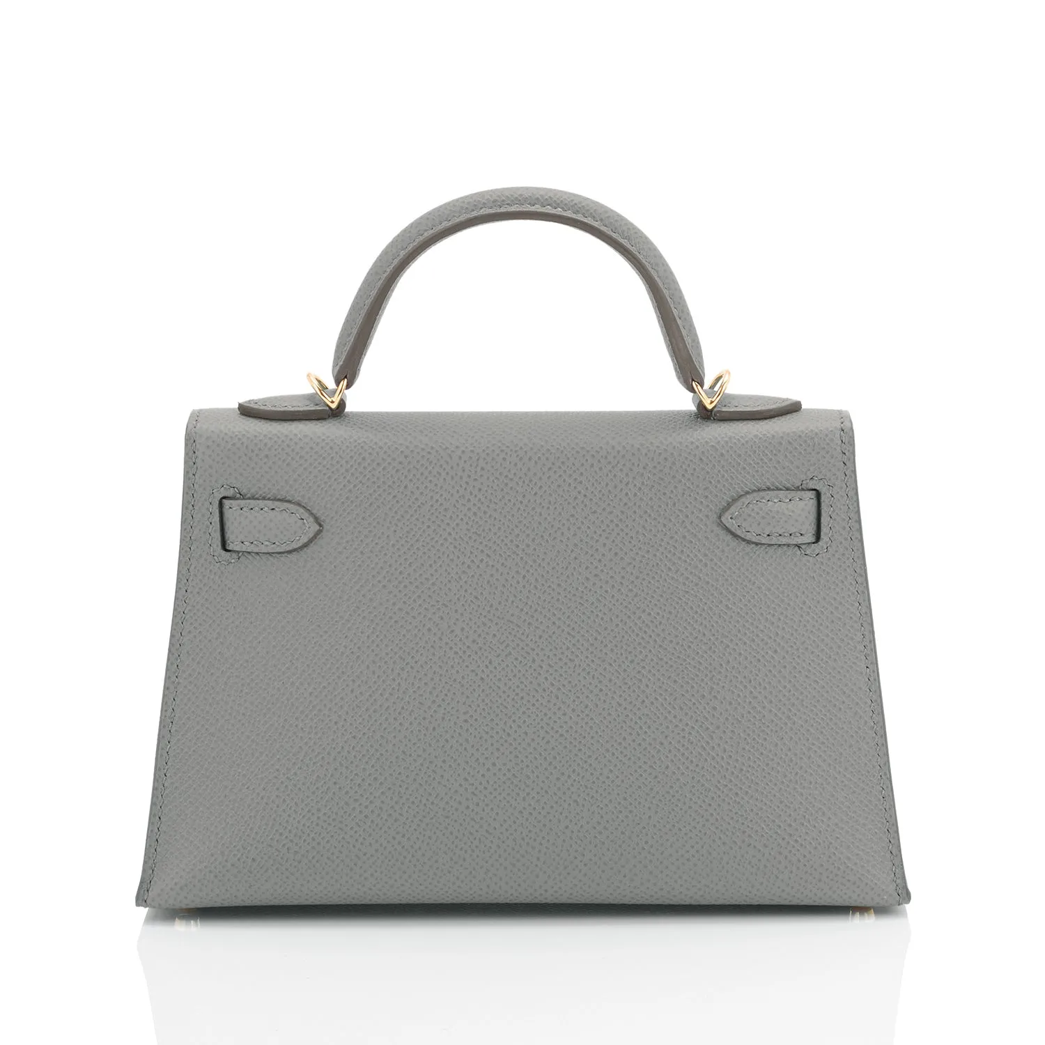 Hermes Vert Amande Mini Kelly 20cm Epsom, Z Stamp, 2021