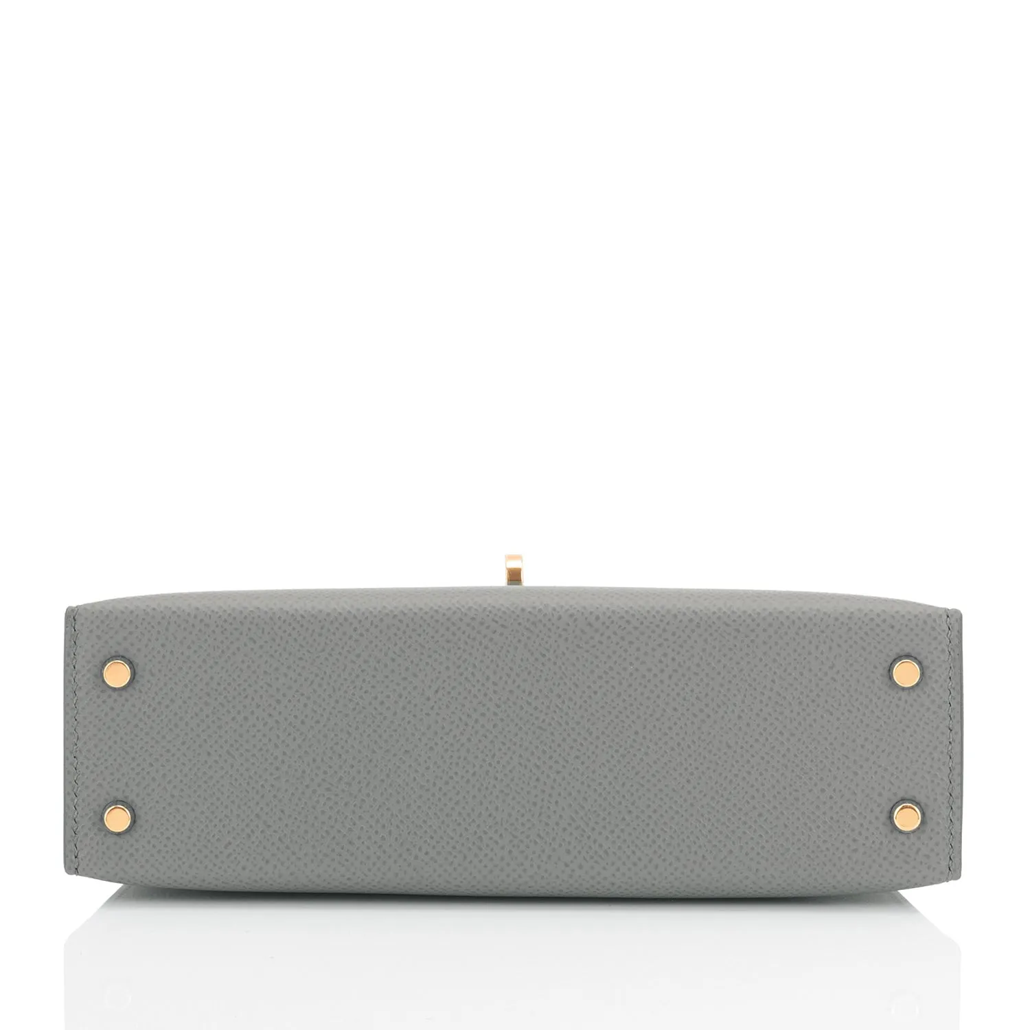 Hermes Vert Amande Mini Kelly 20cm Epsom, Z Stamp, 2021