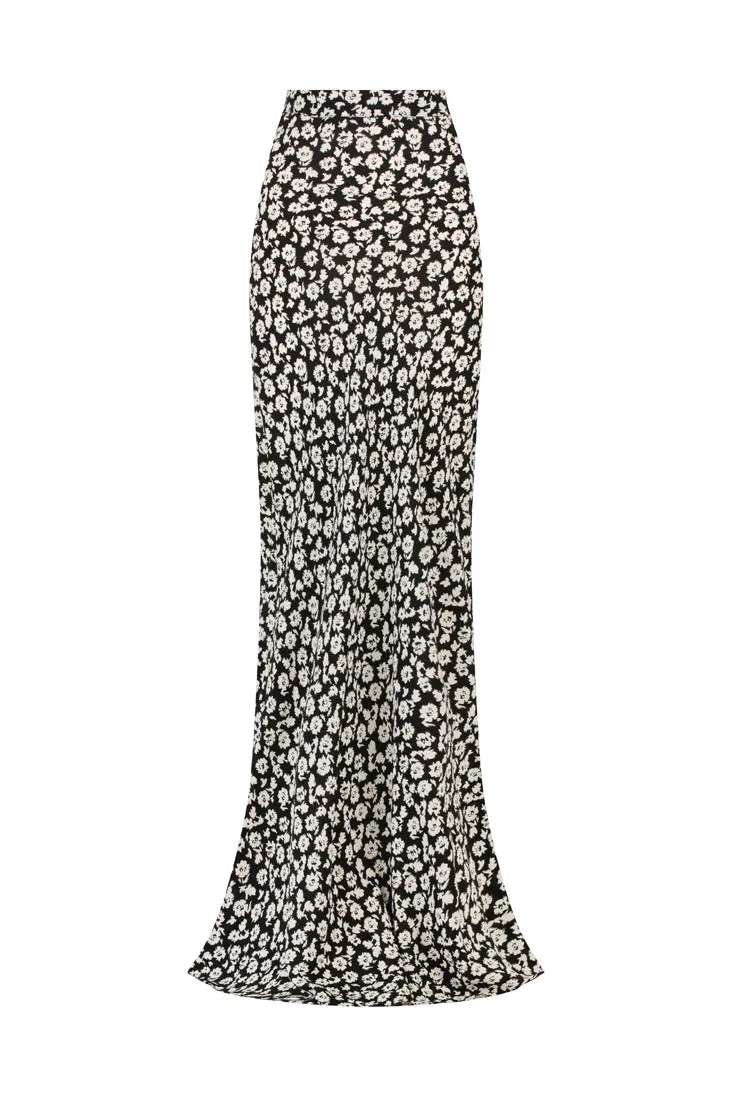 High Waist Bias Maxi
