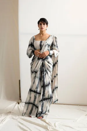 Irina - Tie & Dye Draped Saree