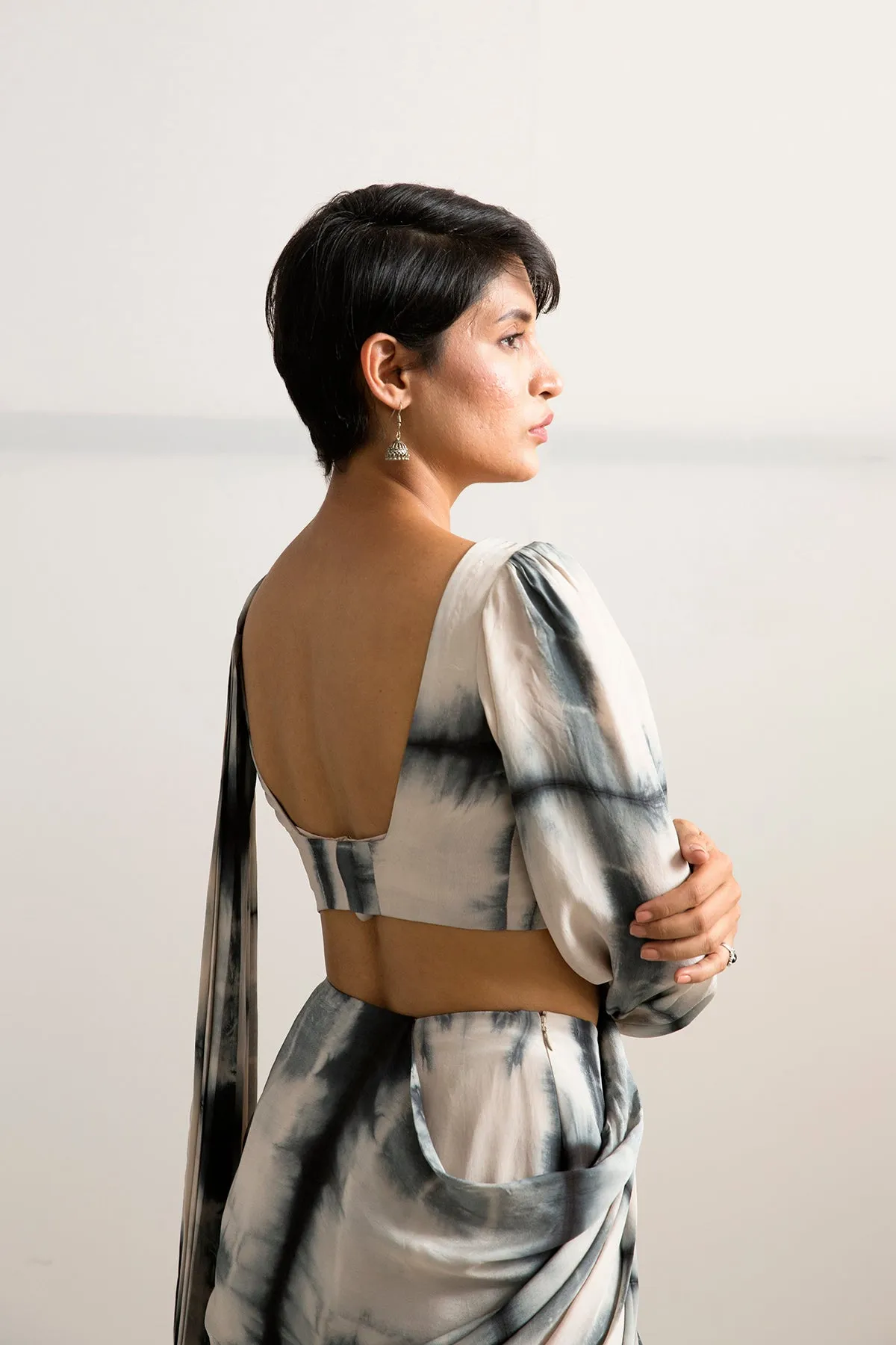 Irina - Tie & Dye Draped Saree