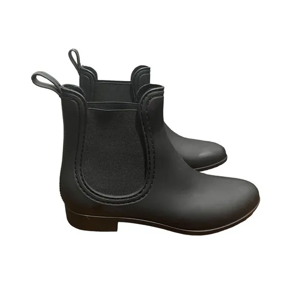 Jeffrey Campbell Havana‎ Last Matte Black Rain Ankle Booties