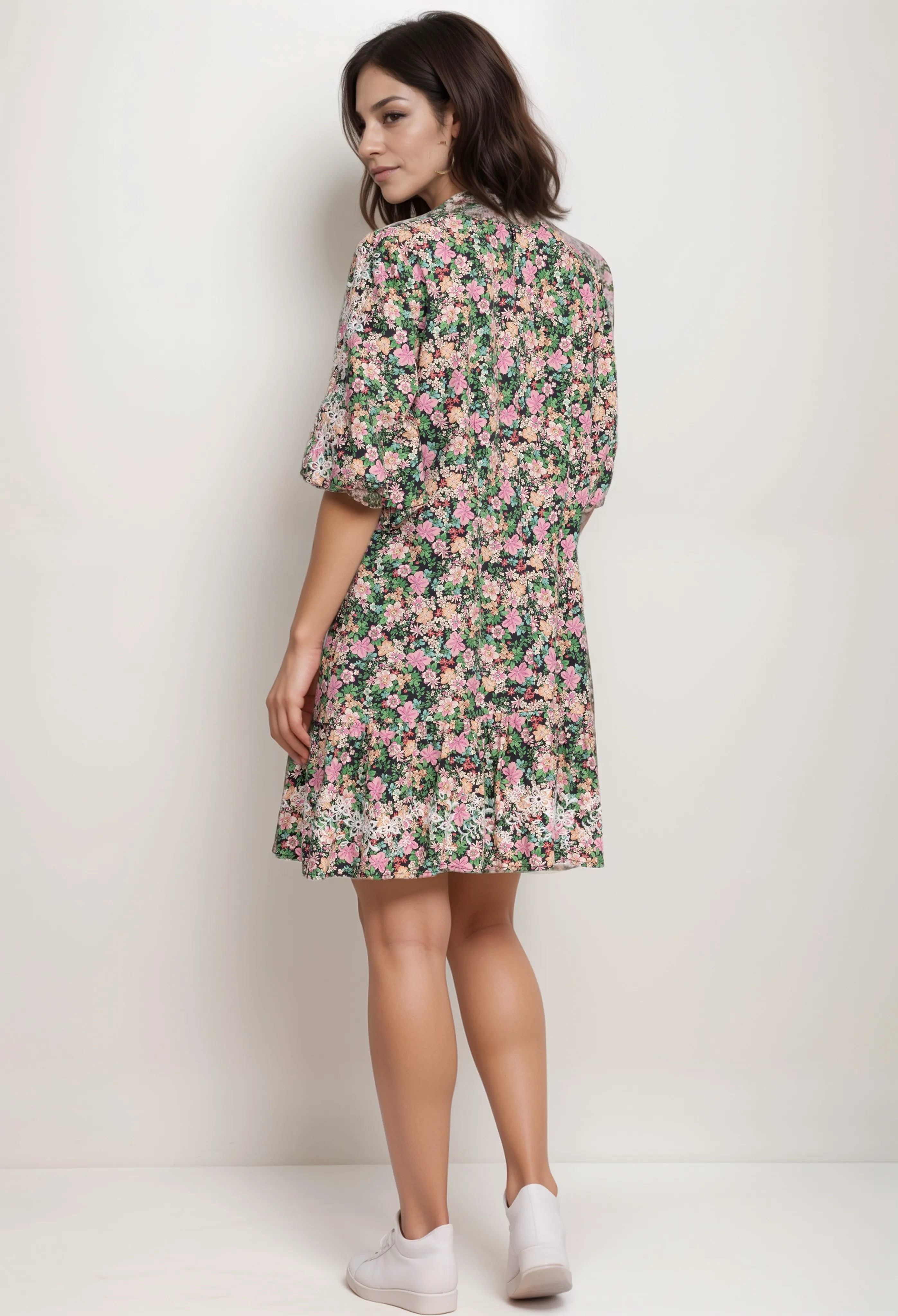 Johnny Was Jade Rebekah Poplin Mini Dress L39223 Boho Chic