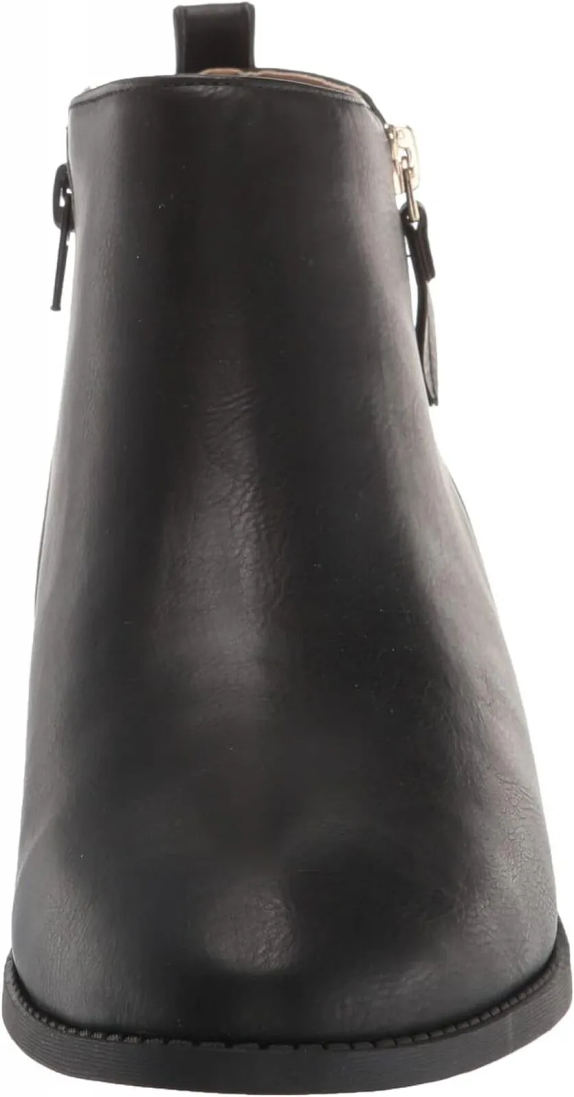 Journee Collection Womens Low Block Heel Ellis Bootie ELLIS-BOOTIE Black 7M