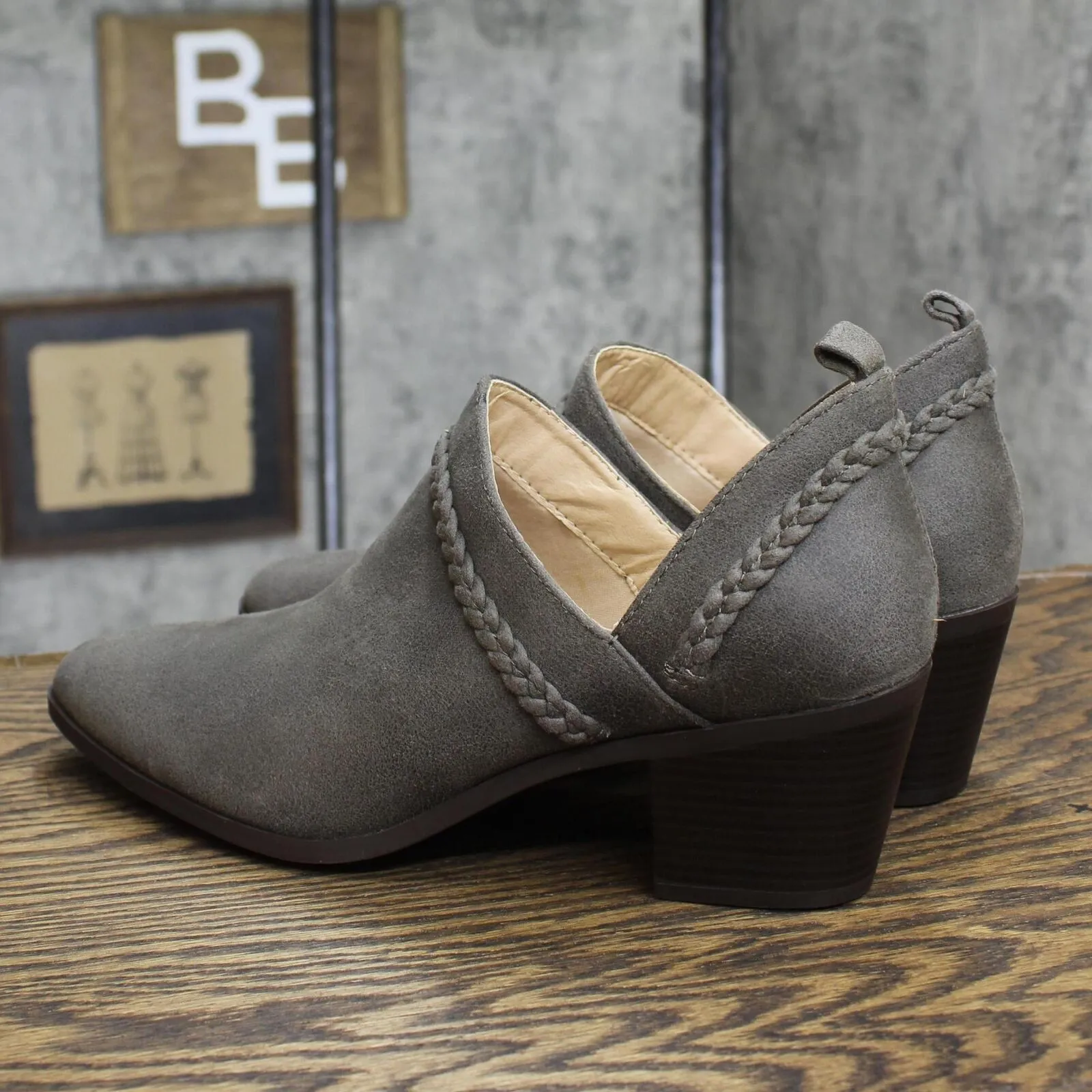 Journee Collection Womens Sophie Bootie Shoes SOPHIE-BOOTIE Gray 11M