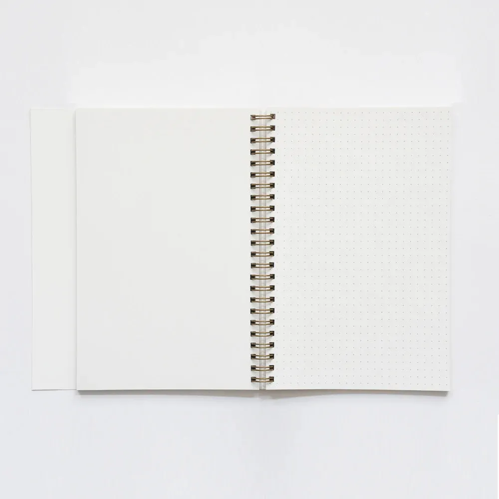 Katie Leamon Wiro Green Mallow Notebook - Blank and Dot Grid