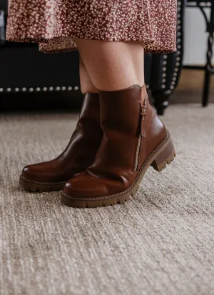 KIERSTYN COGNAC BOOTIE