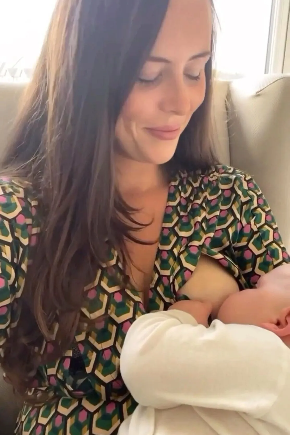Kimono-style Maternity & Breastfeeding Dress