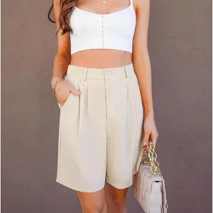Kit And Ace Beige Tan Bermuda Wool Cotton Blend Golf Business Casual High Rise 4