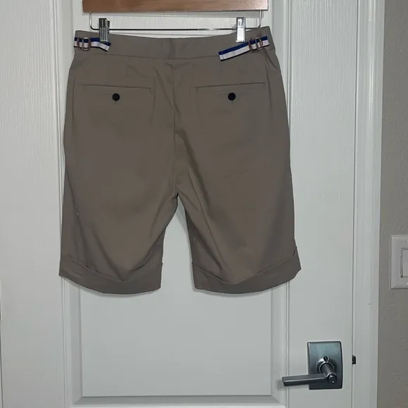 Kit And Ace Beige Tan Bermuda Wool Cotton Blend Golf Business Casual High Rise 4