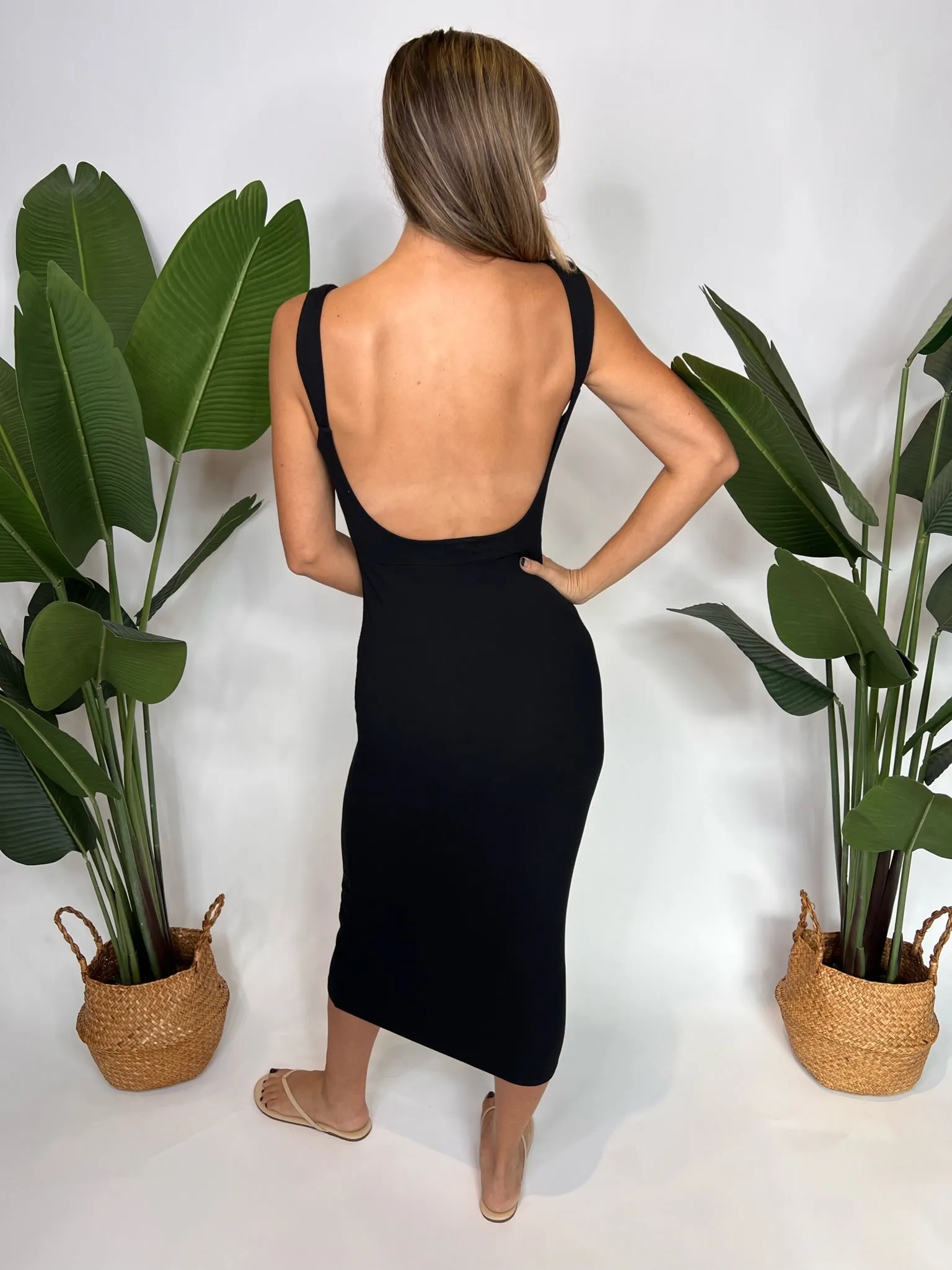 LA Made Anderson Midi Slip Dress