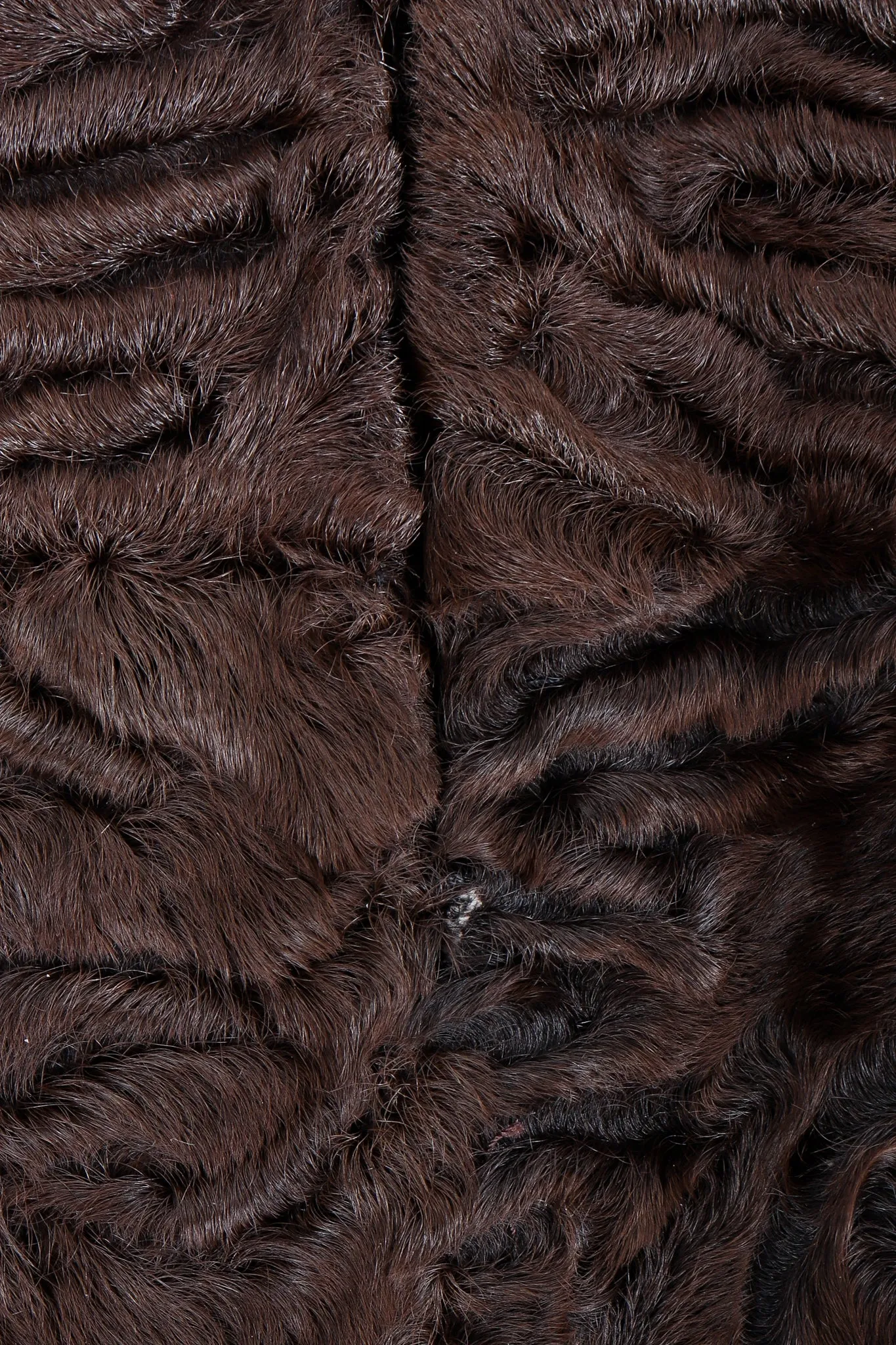 Lamb Fur Midi Pencil Skirt