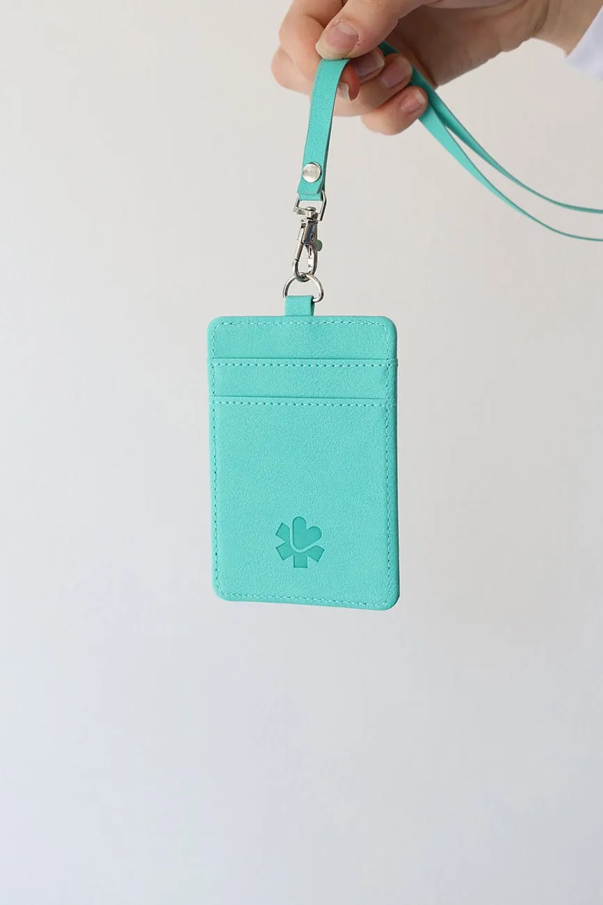 Leather ID Wallet Lanyard