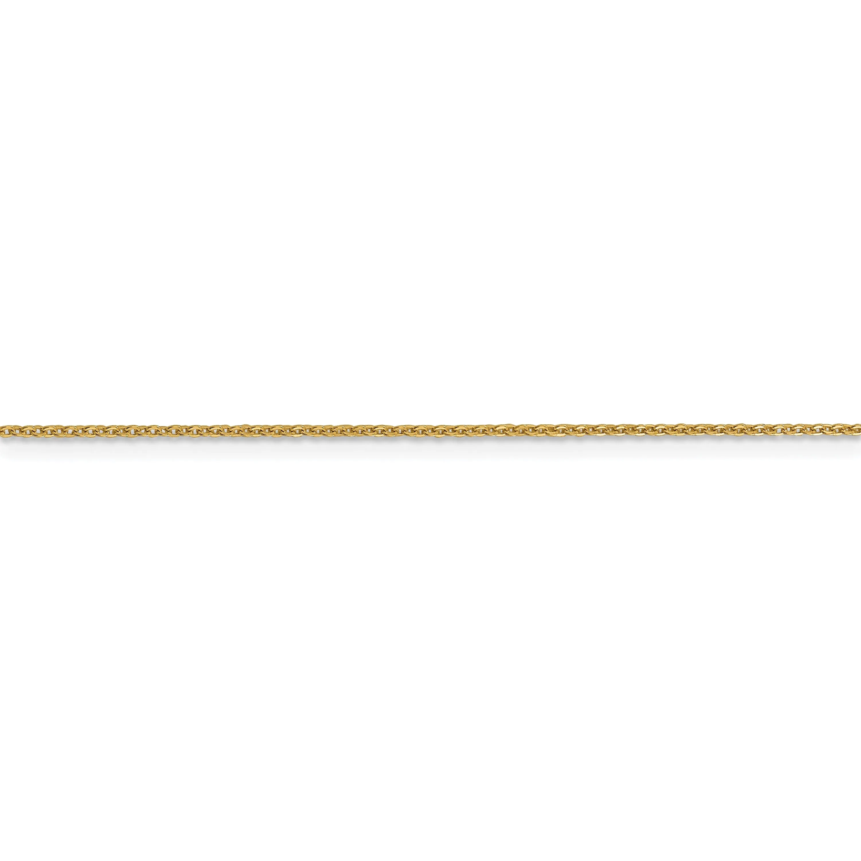 Leslie 10k Yellow Gold 1.3 mm Flat Cable Chain