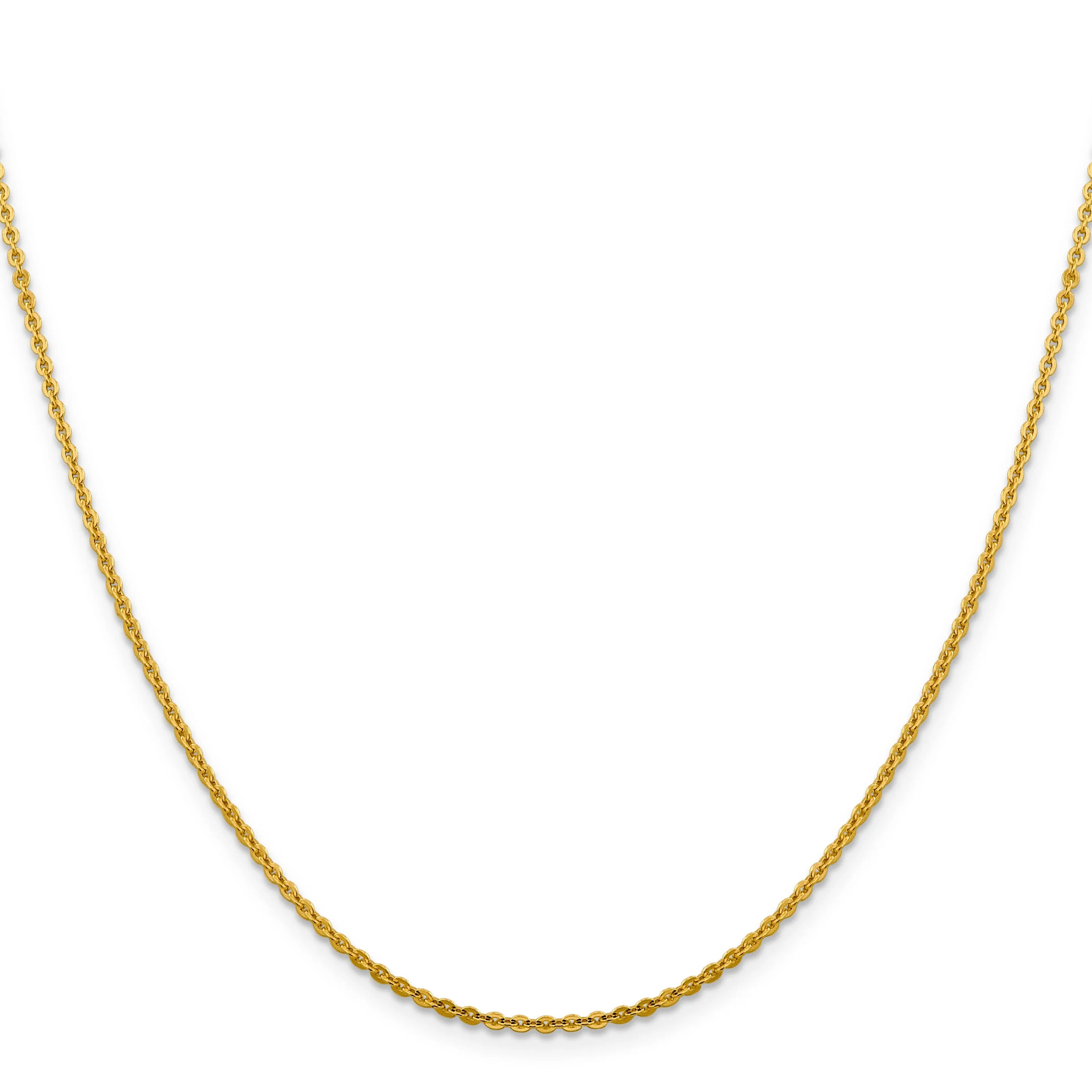 Leslie 14k Yellow Gold 1.95 mm Flat Cable Chain