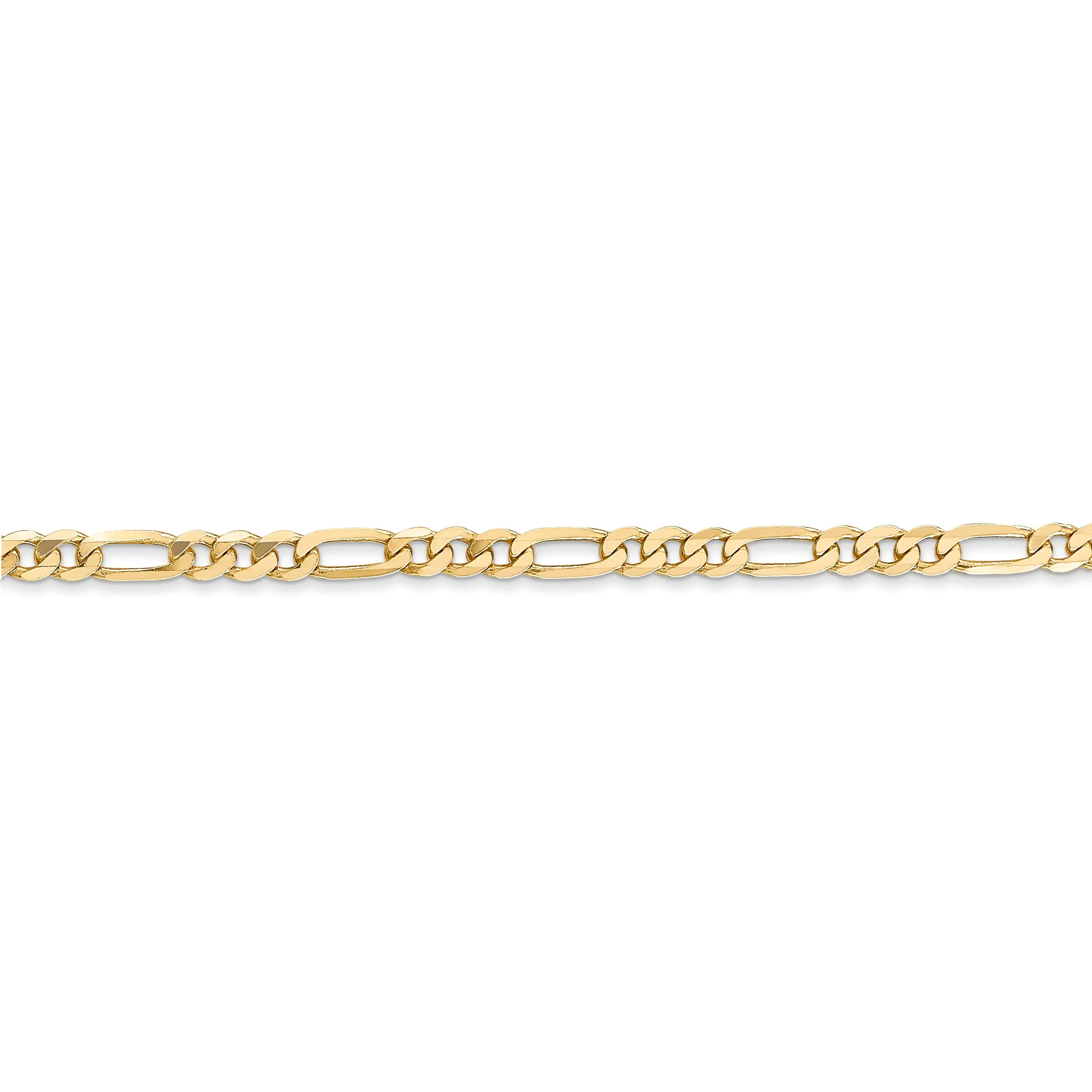 Leslie 14k Yellow Gold 3.25mm Flat Figaro Chain