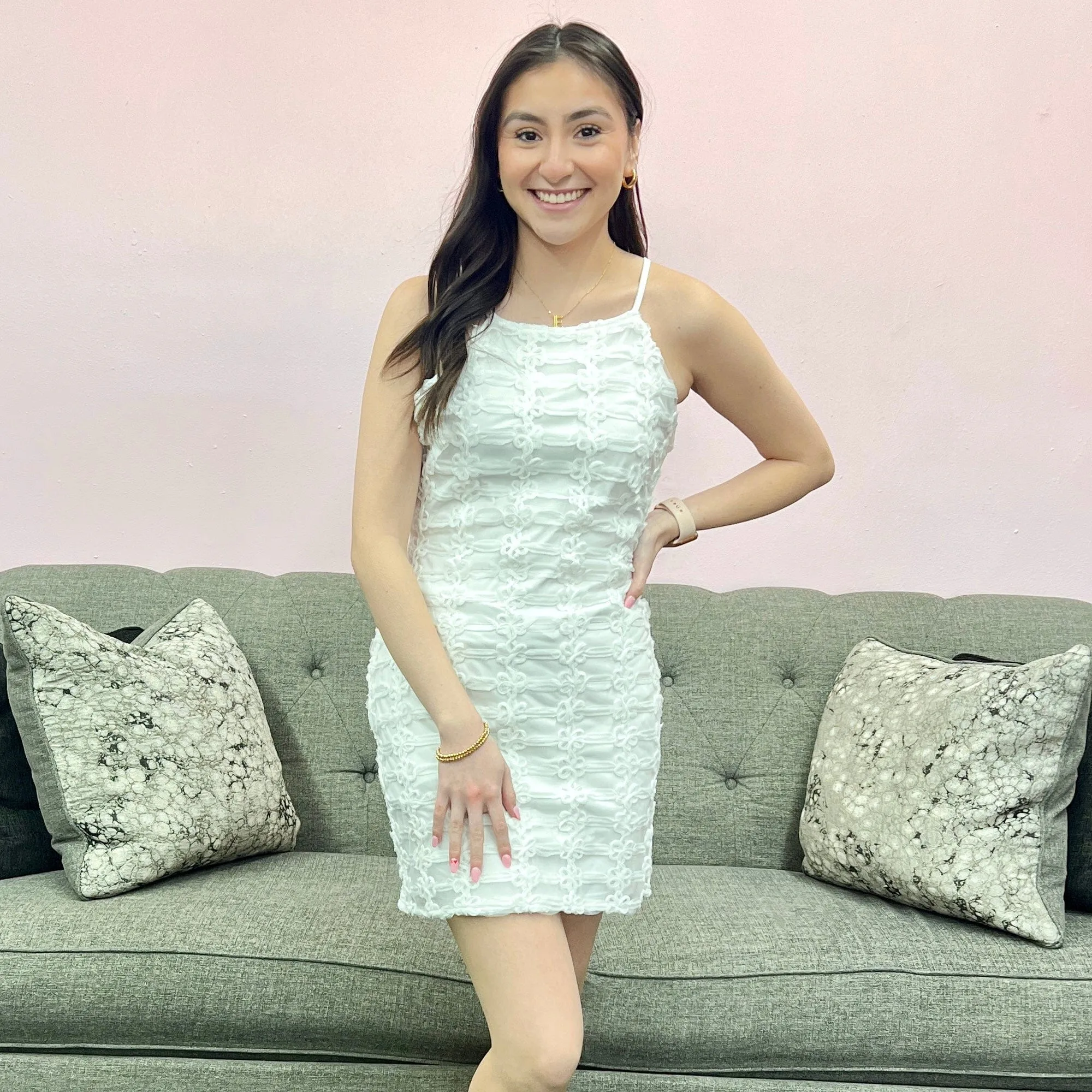 Let's Get Personal Dress - White