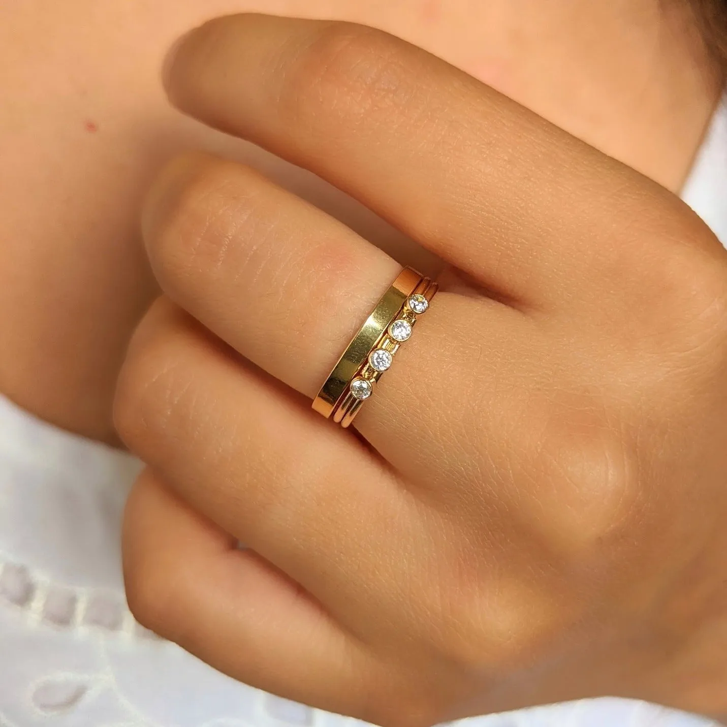 Lillian Gold Filled Quattro CZ