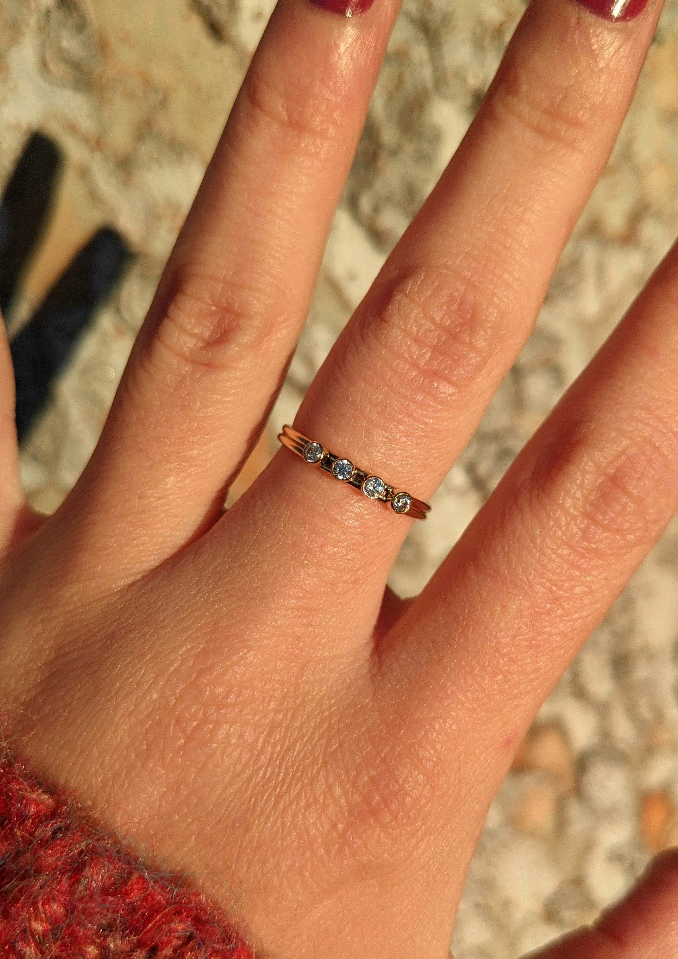 Lillian Gold Filled Quattro CZ
